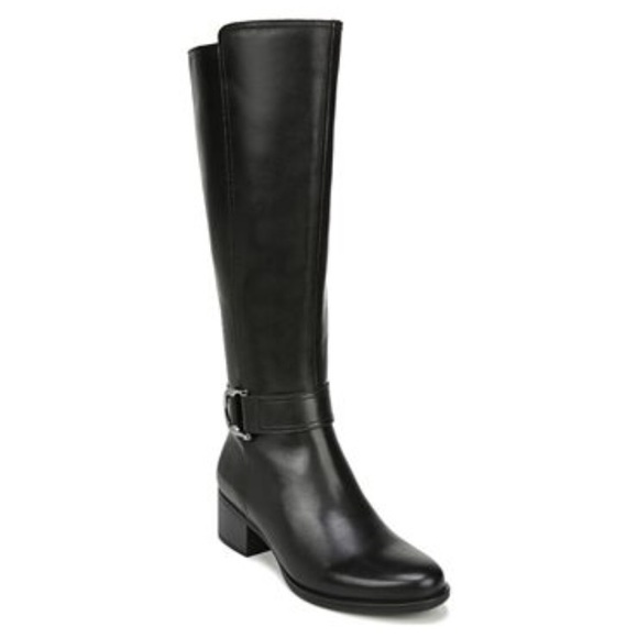 naturalizer black leather boots